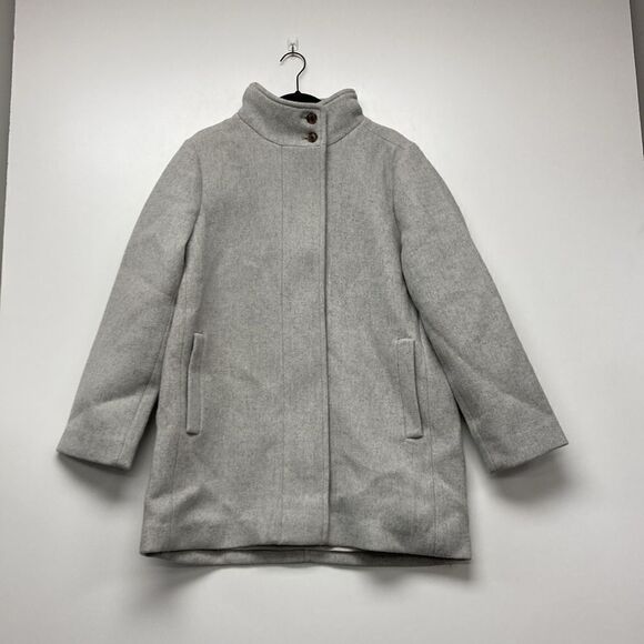 J.Crew Factory Button-neck City Coat - Picture 3 of 5